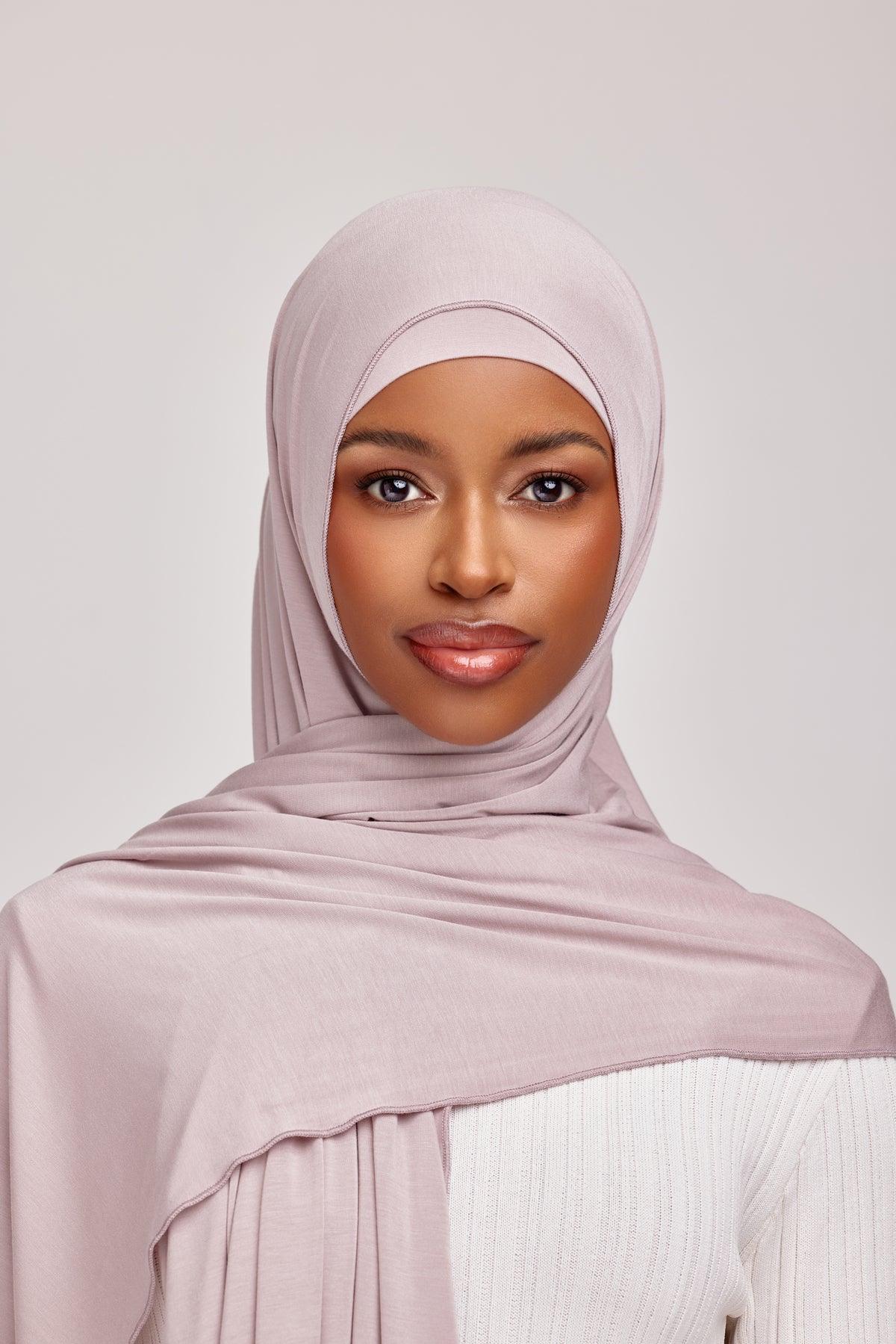 OEKO-TEX™ Bamboo Jersey Hijab Set - Orchid Oasis - Image 4