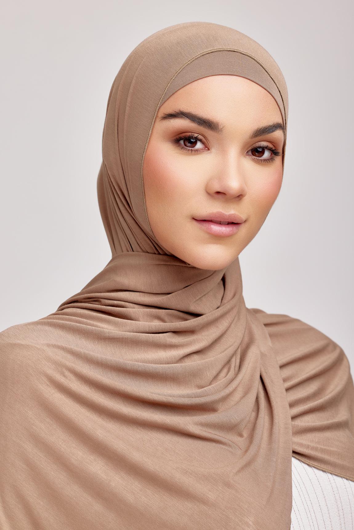 OEKO-TEX™ Bamboo Jersey Hijab Set - Rustic Root - Image 3