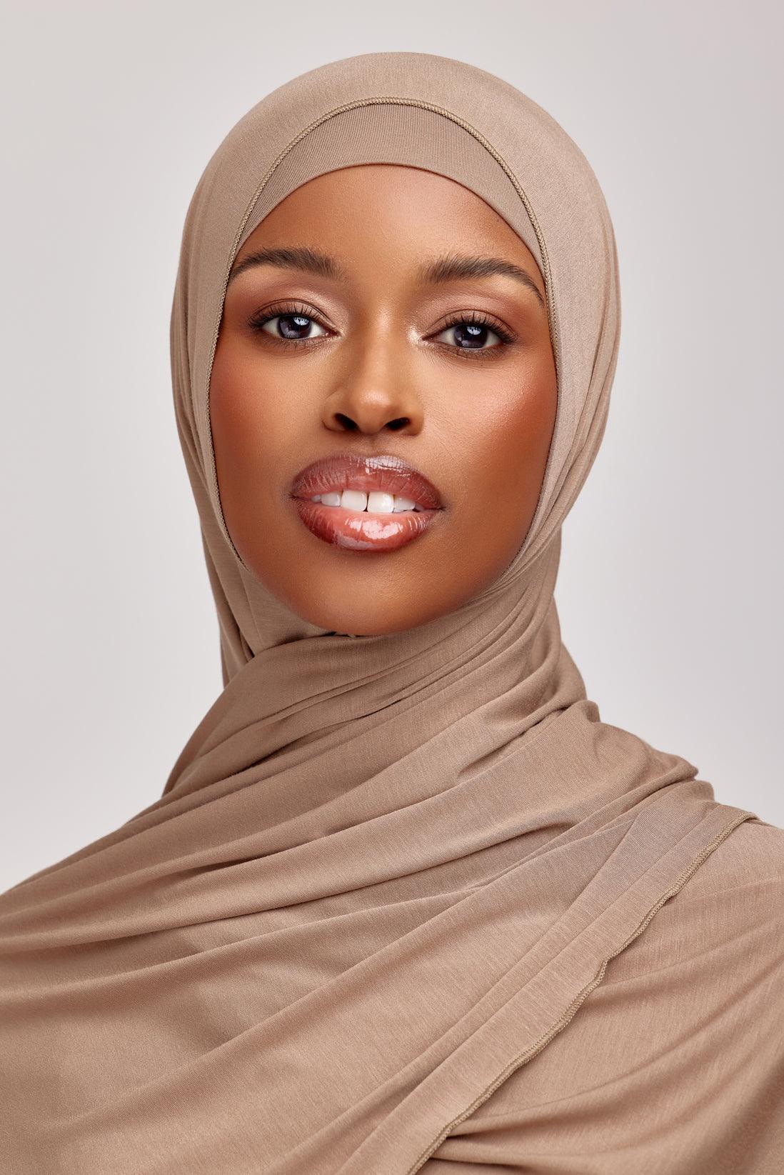 OEKO-TEX™ Bamboo Jersey Hijab Set - Rustic Root - Image 4