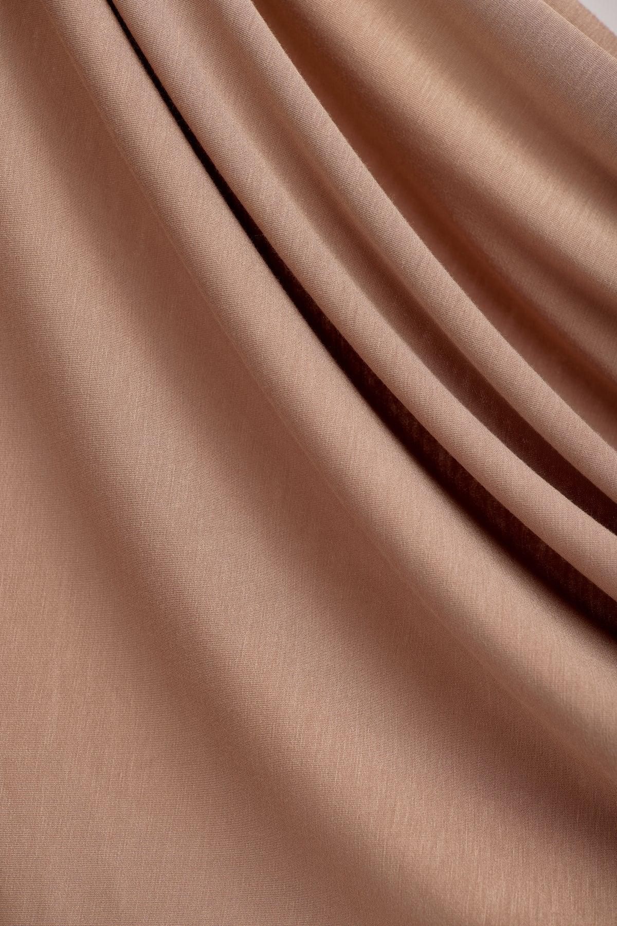 OEKO-TEX™ Bamboo Jersey Hijab Set - Rustic Root - Image 5