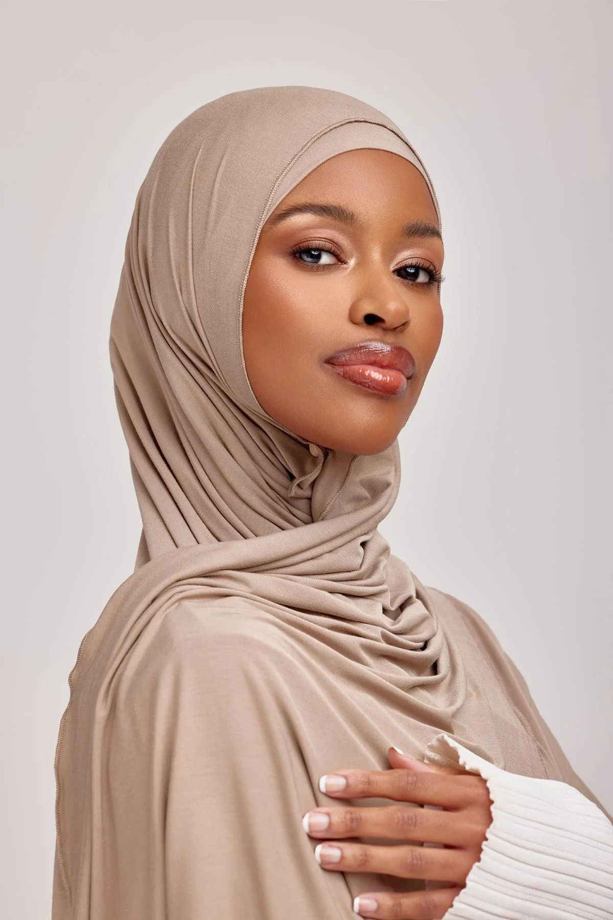 OEKO-TEX™ Bamboo Jersey Hijab Set - Sunset Beach - Image 2