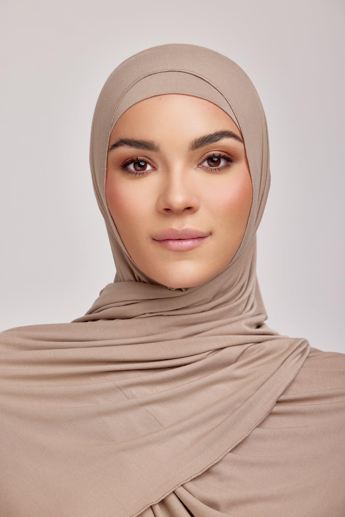 OEKO-TEX™ Bamboo Jersey Hijab Set - Sunset Beach - Image 3