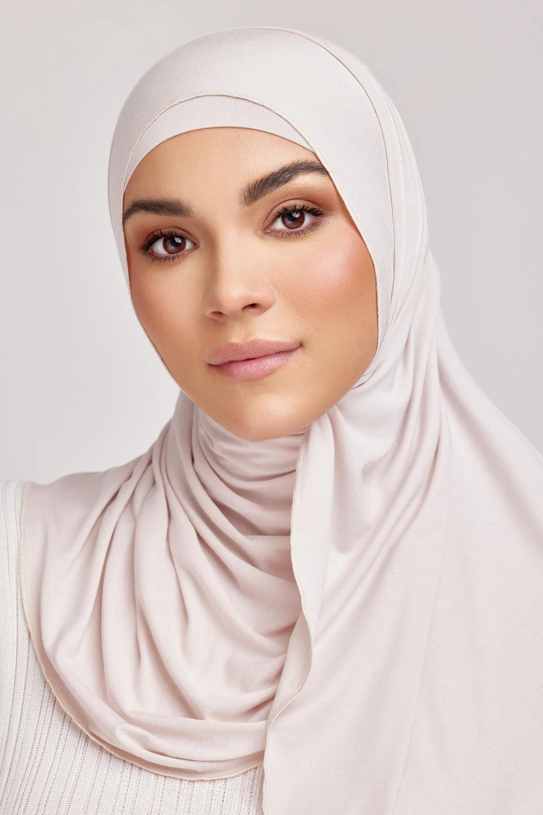 OEKO-TEX™ Bamboo Jersey Hijab Set - Terra Rose - Image 5