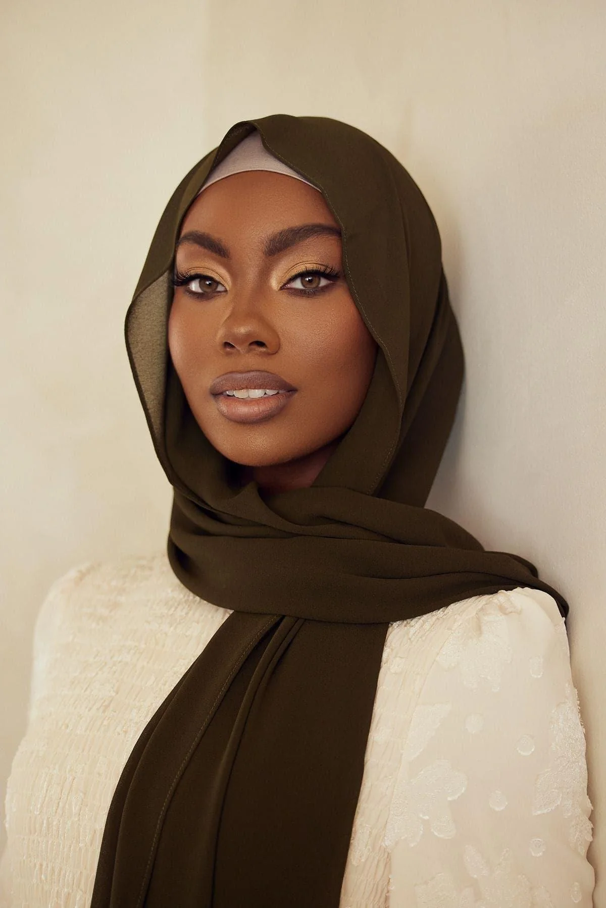 Premium Chiffon Hijab - Moss