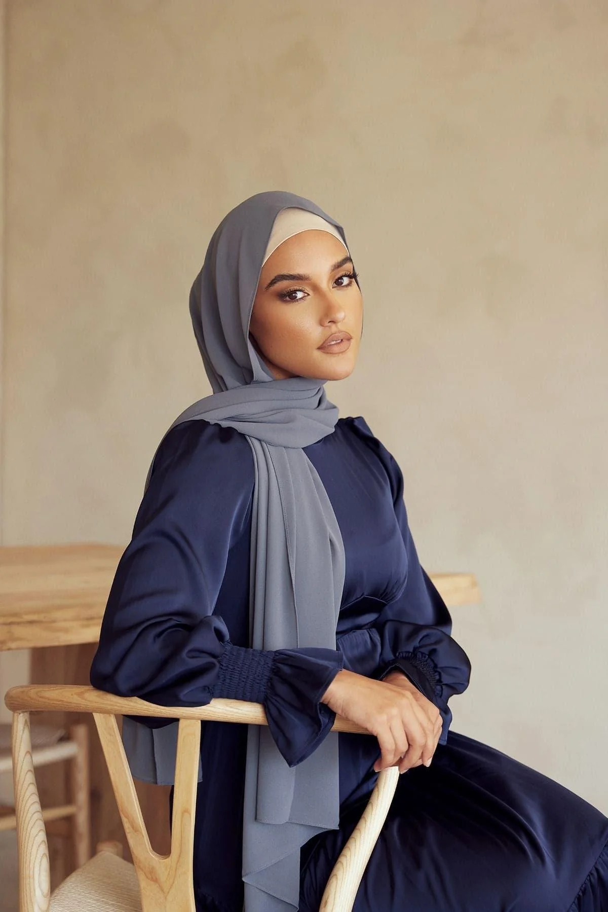 Premium Chiffon Hijab - Niagara - Image 2