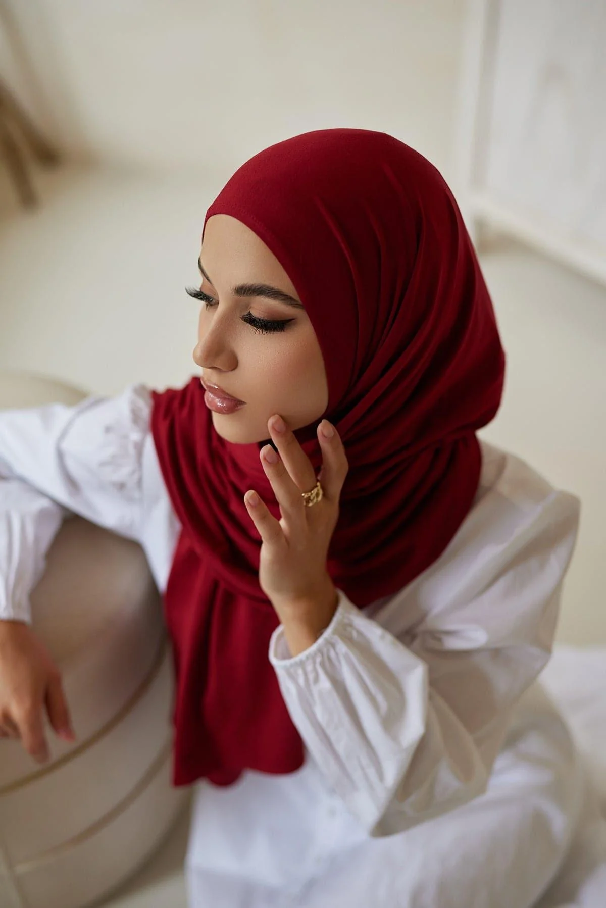 Premium Jersey Hijab- Jenan - Image 3