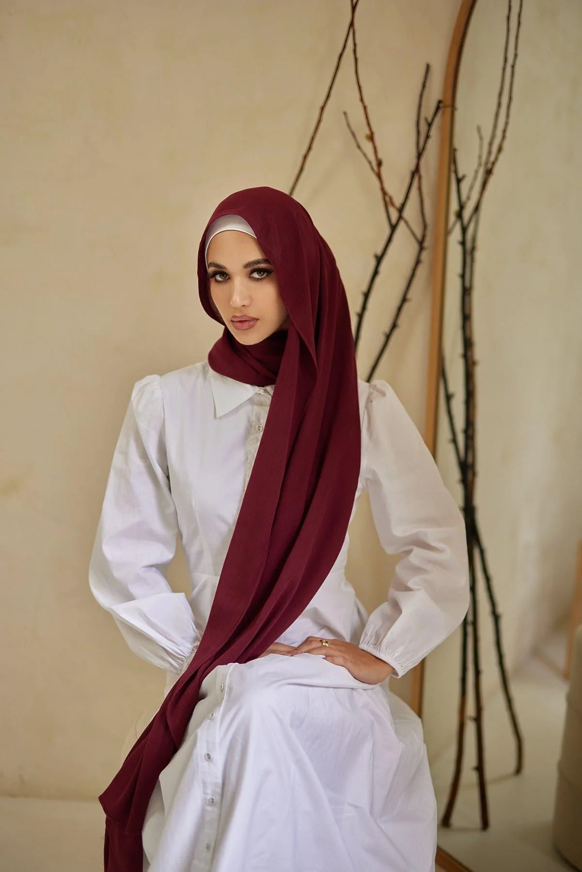 Premium Rayon Hijab- Qamar - Image 2