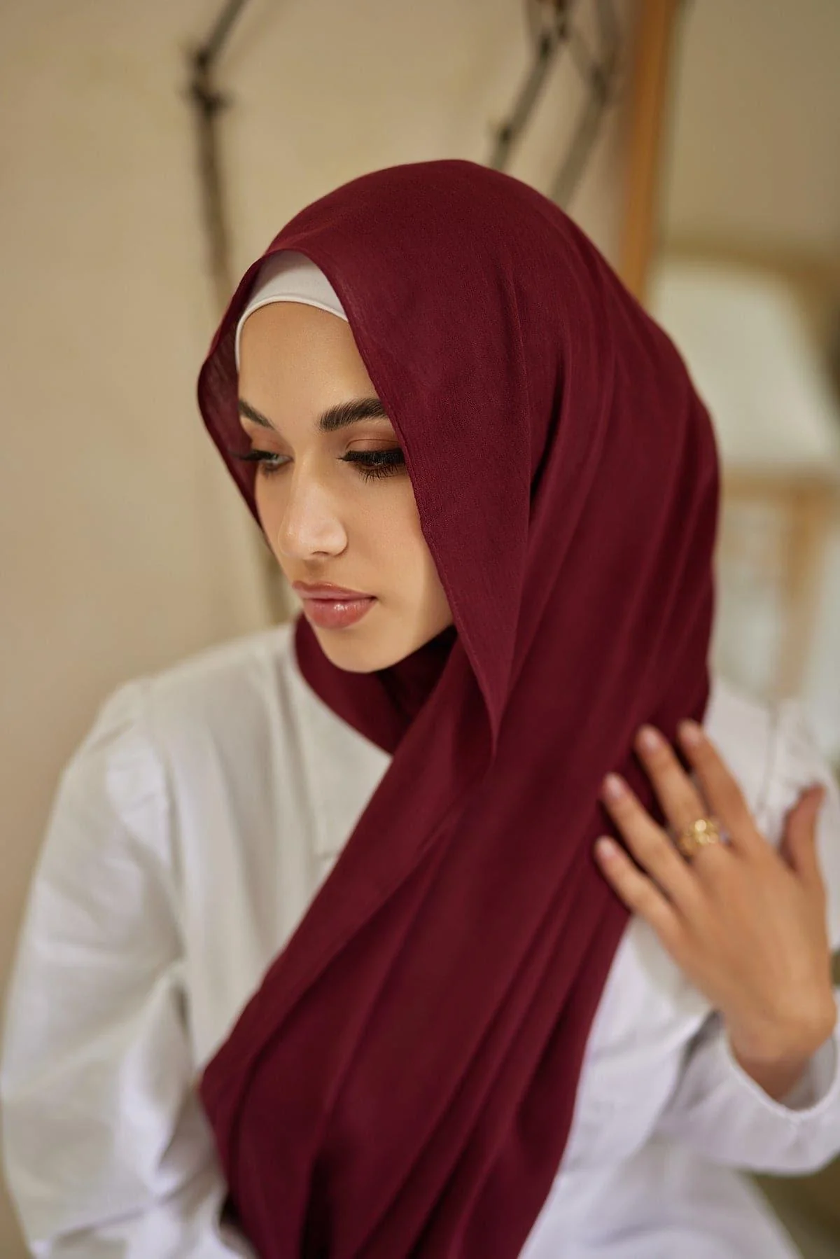 Premium Rayon Hijab- Qamar - Image 4