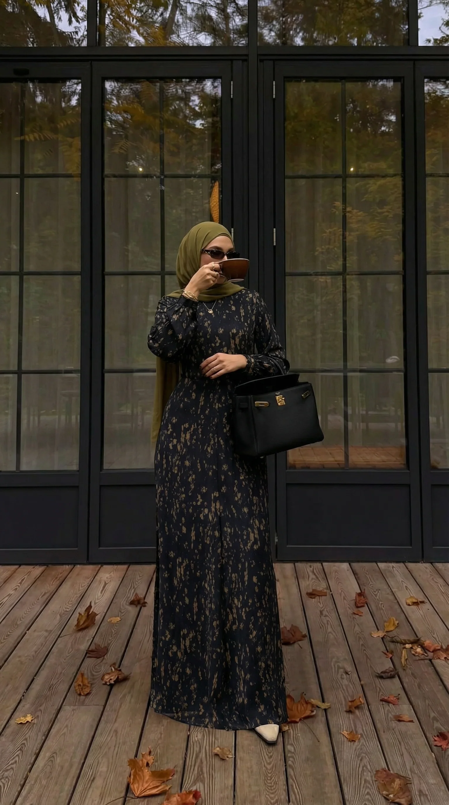 Qamar Long Sleeve Maxi Dress - Image 2