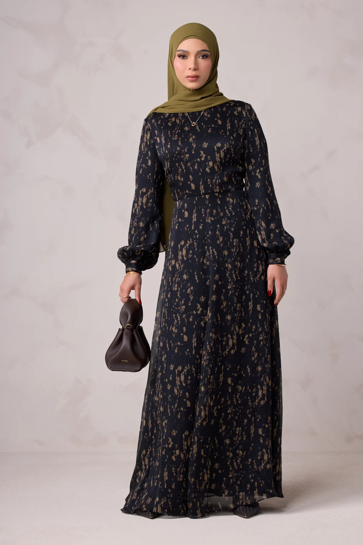 Qamar Long Sleeve Maxi Dress - Image 3