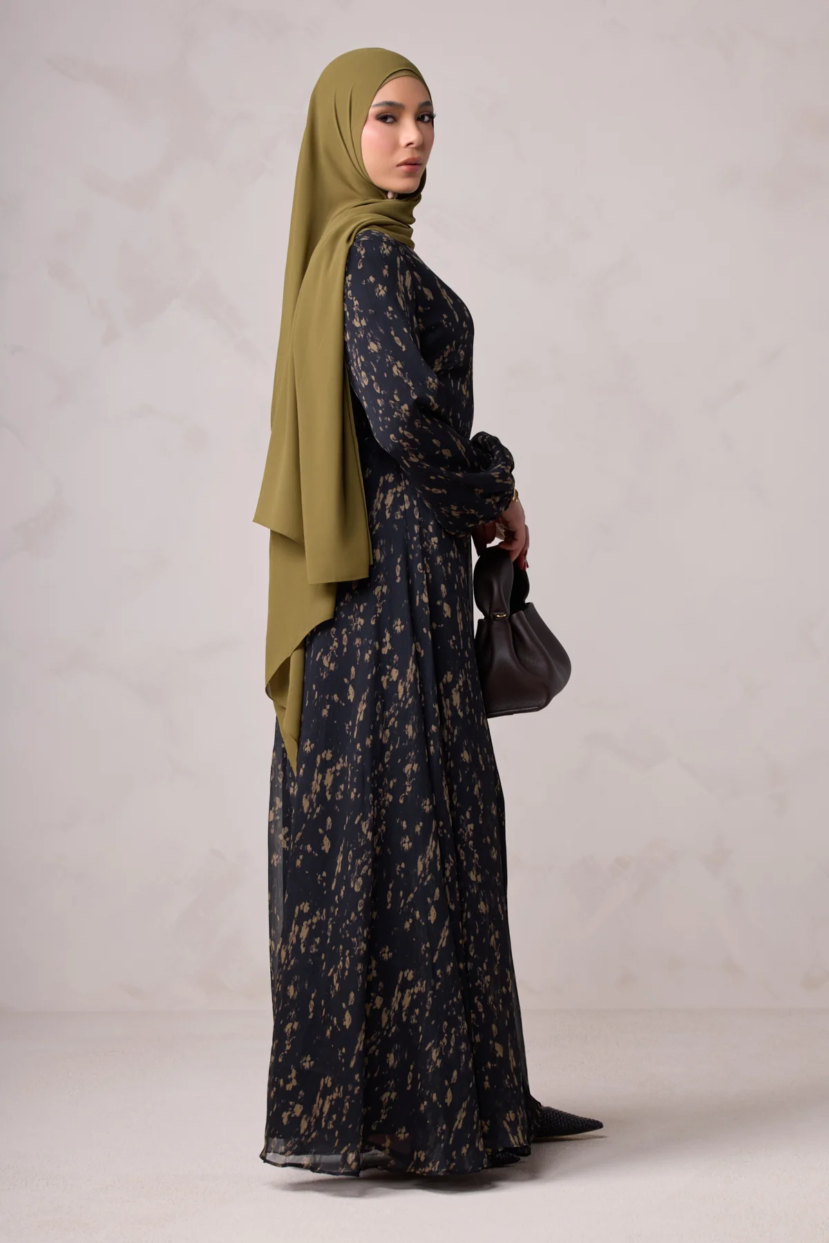 Qamar Long Sleeve Maxi Dress - Image 4