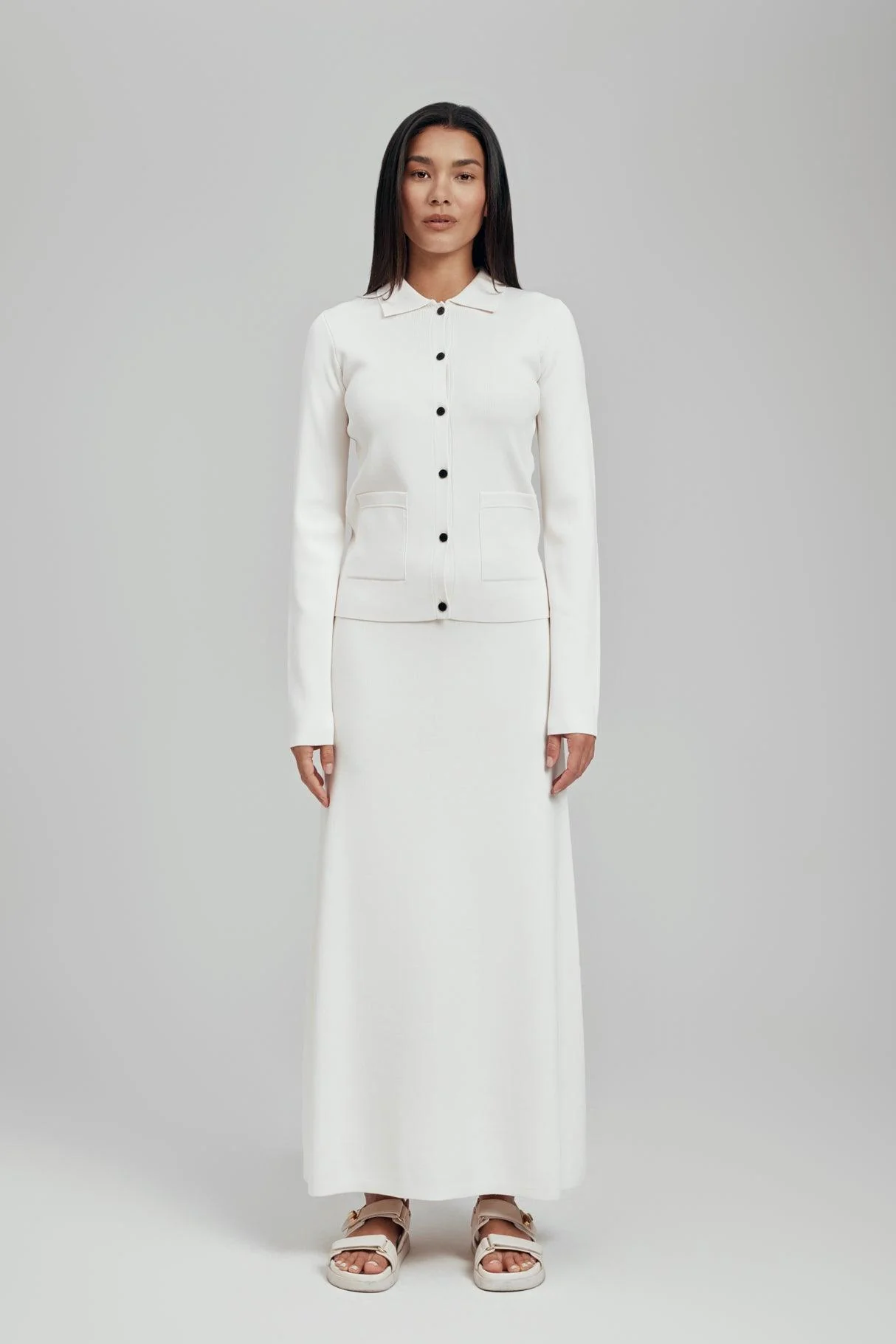 Raya Flat Knit Maxi Skirt - Image 4