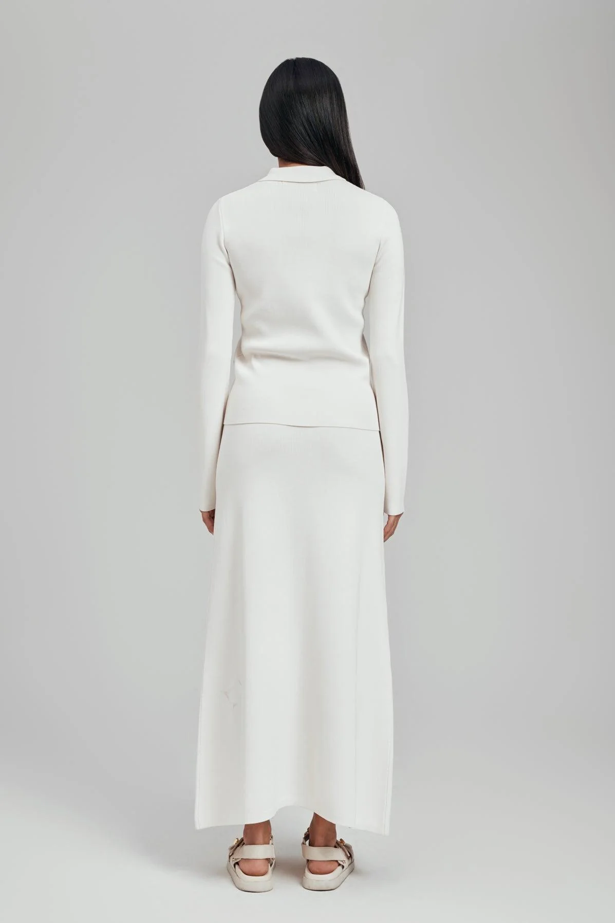 Raya Flat Knit Maxi Skirt - Image 6