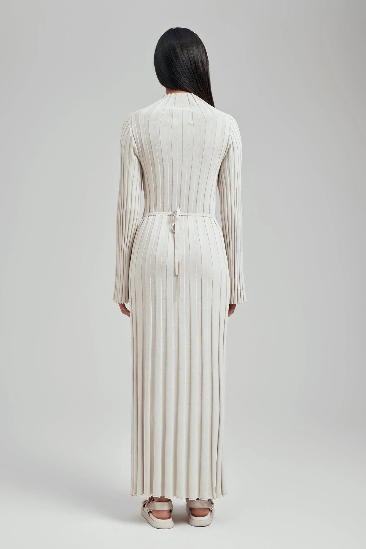 Remi Ribbed Knit Long Sleeve Maxi Dress - Image 3