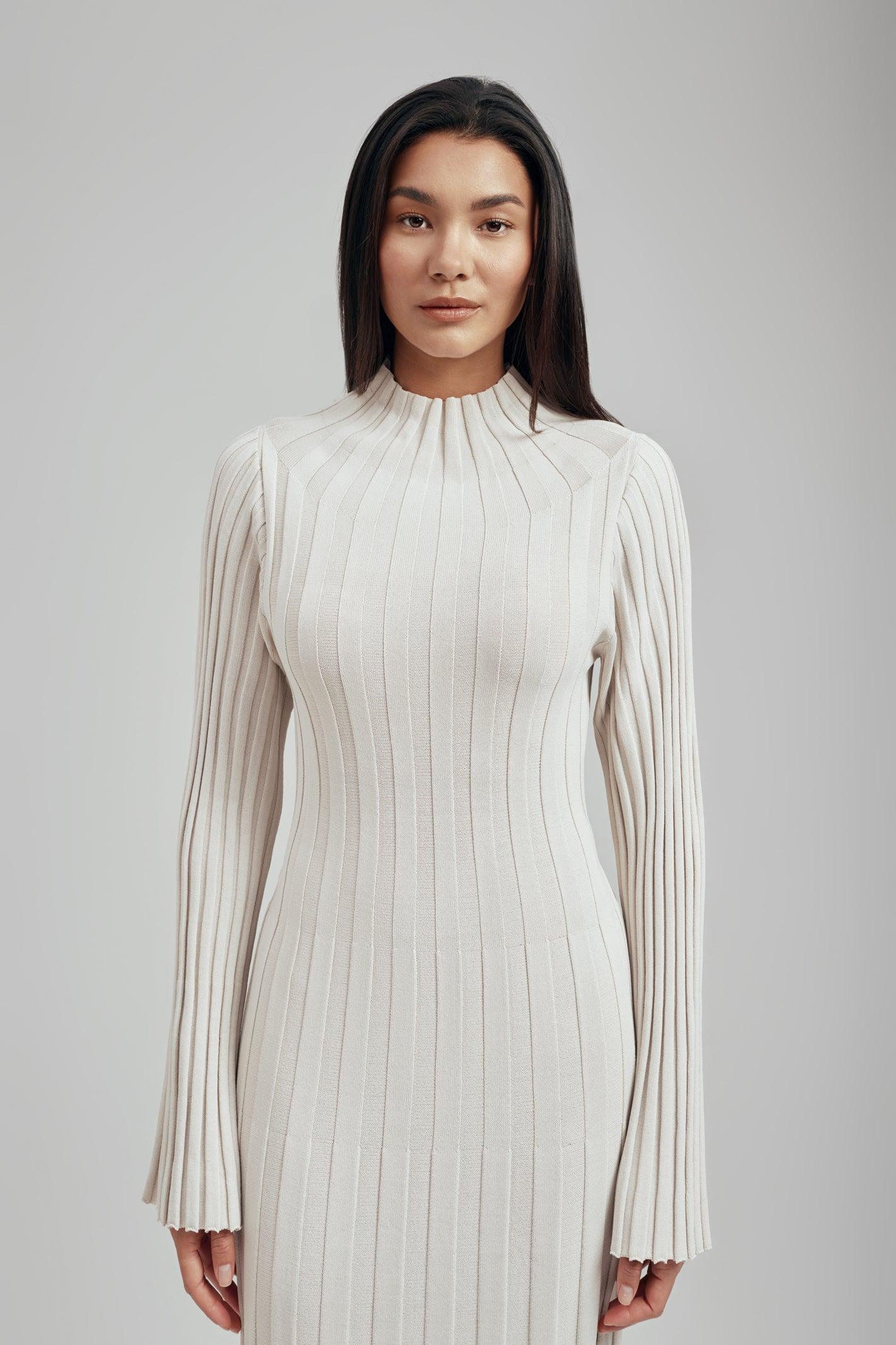 Remi Ribbed Knit Long Sleeve Maxi Dress - Image 4