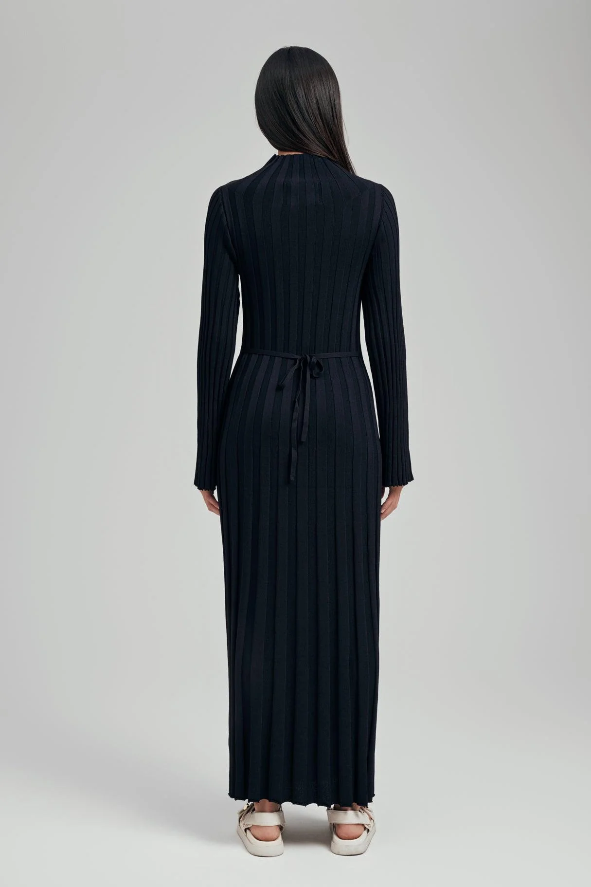 Remi Ribbed Knit Long Sleeve Maxi Dress - Image 3