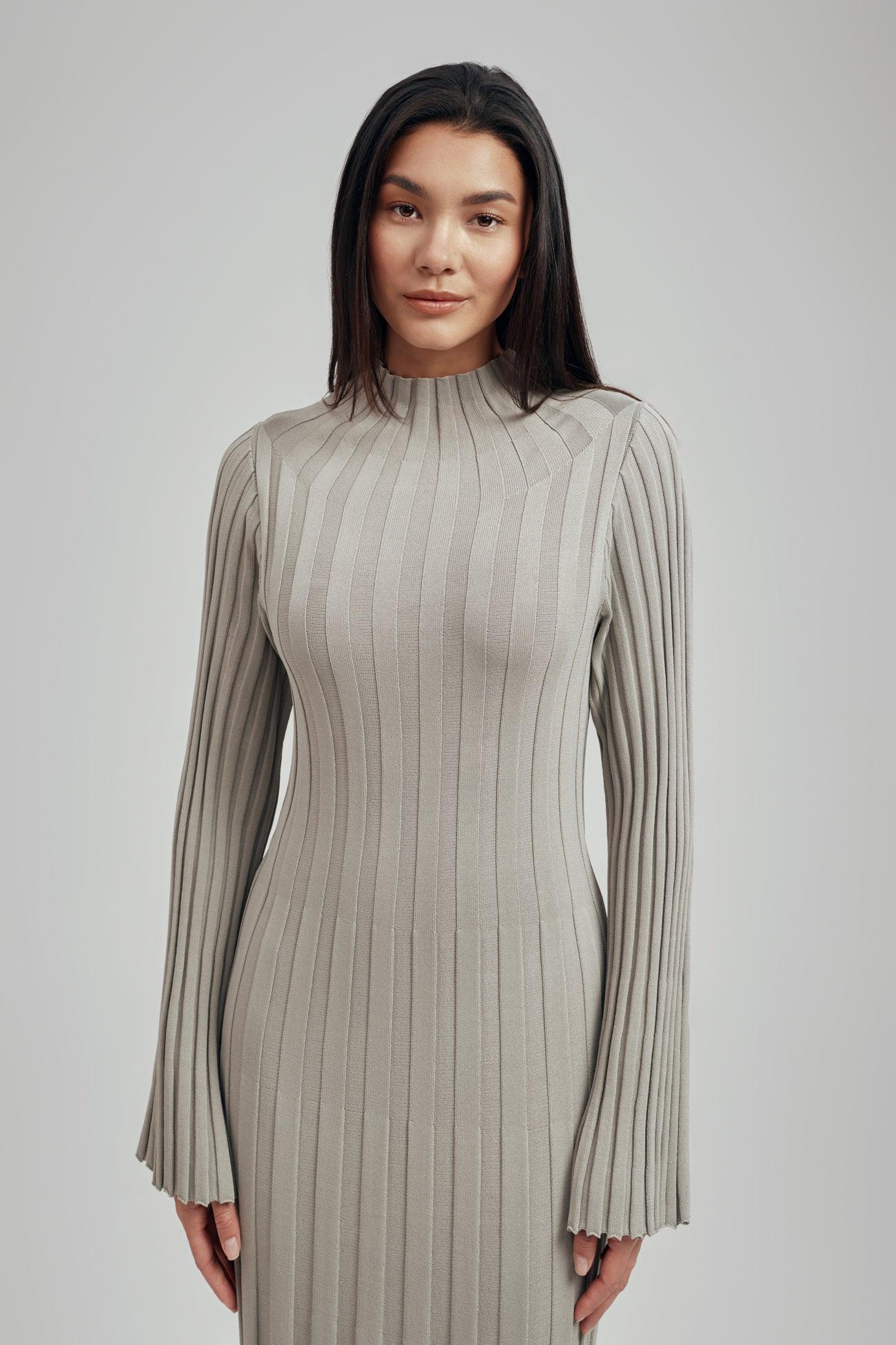 Remi Ribbed Knit Long Sleeve Maxi Dress - Image 5