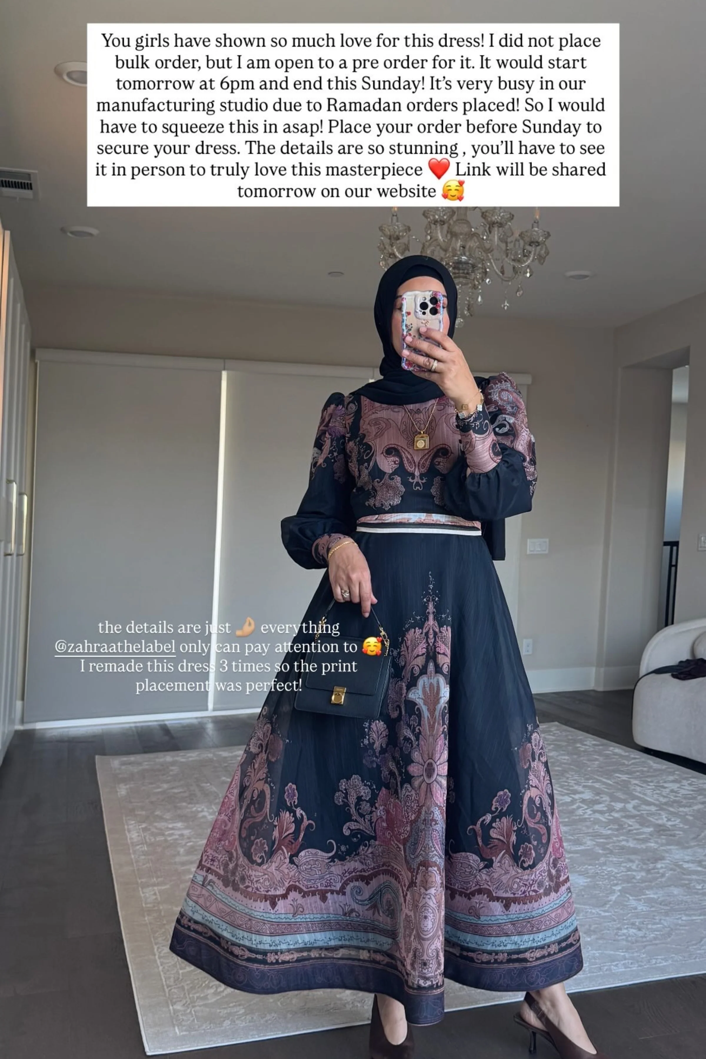 Reyana Paisley Long Sleeve Maxi Dress - Image 3