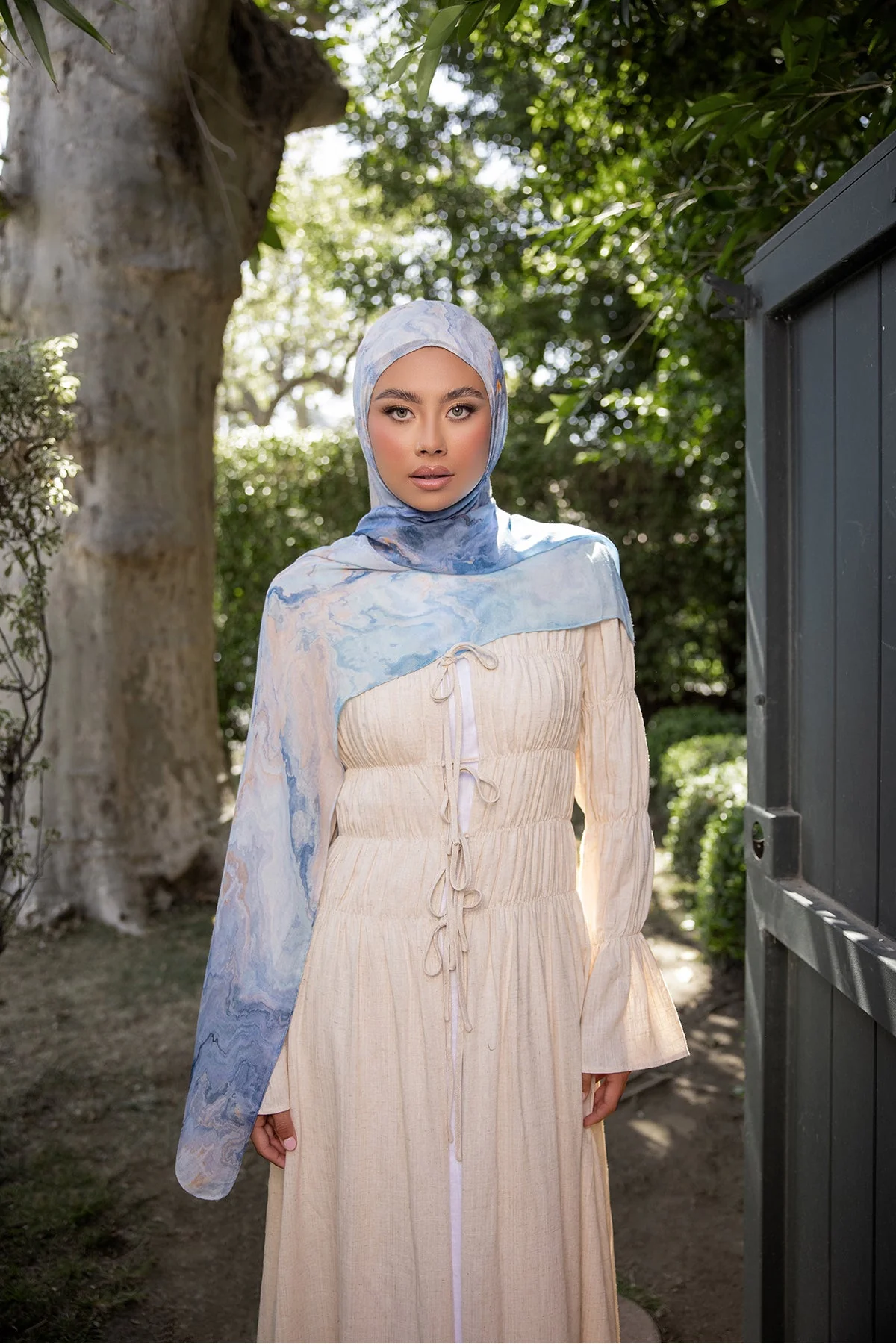 Sea Print Modal Hijab - Image 4