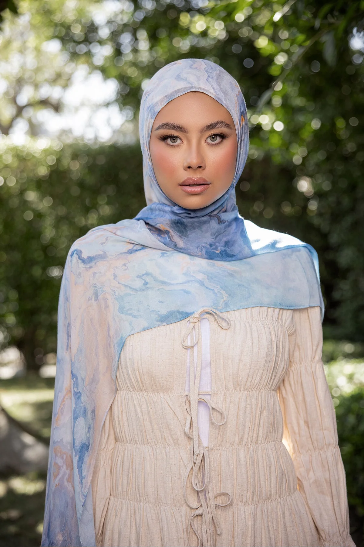 Sea Print Modal Hijab - Image 5