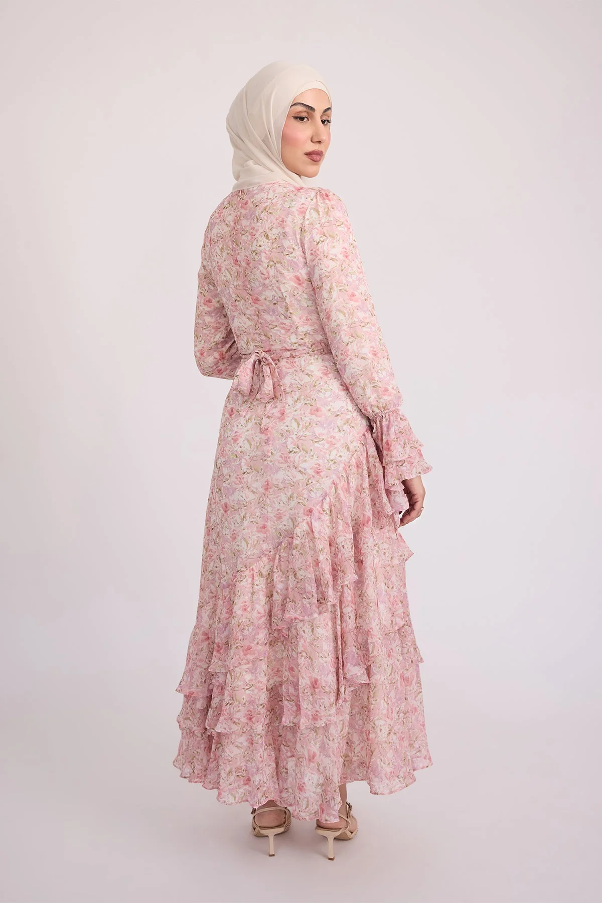 Selena Long Sleeve Maxi Dress - Rose - Image 5
