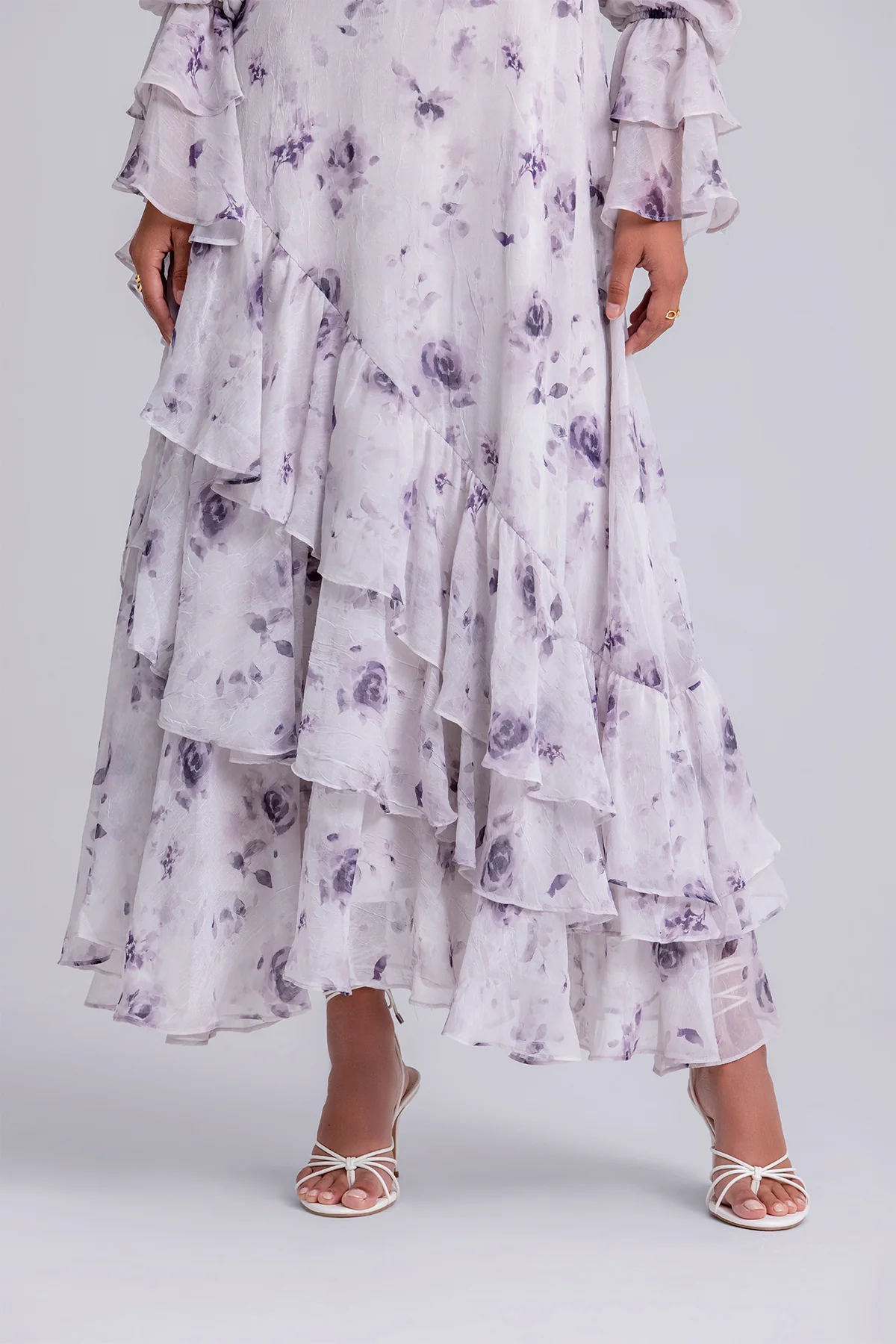 Selena Long Sleeve Maxi Dress- Violet Veil - Image 5