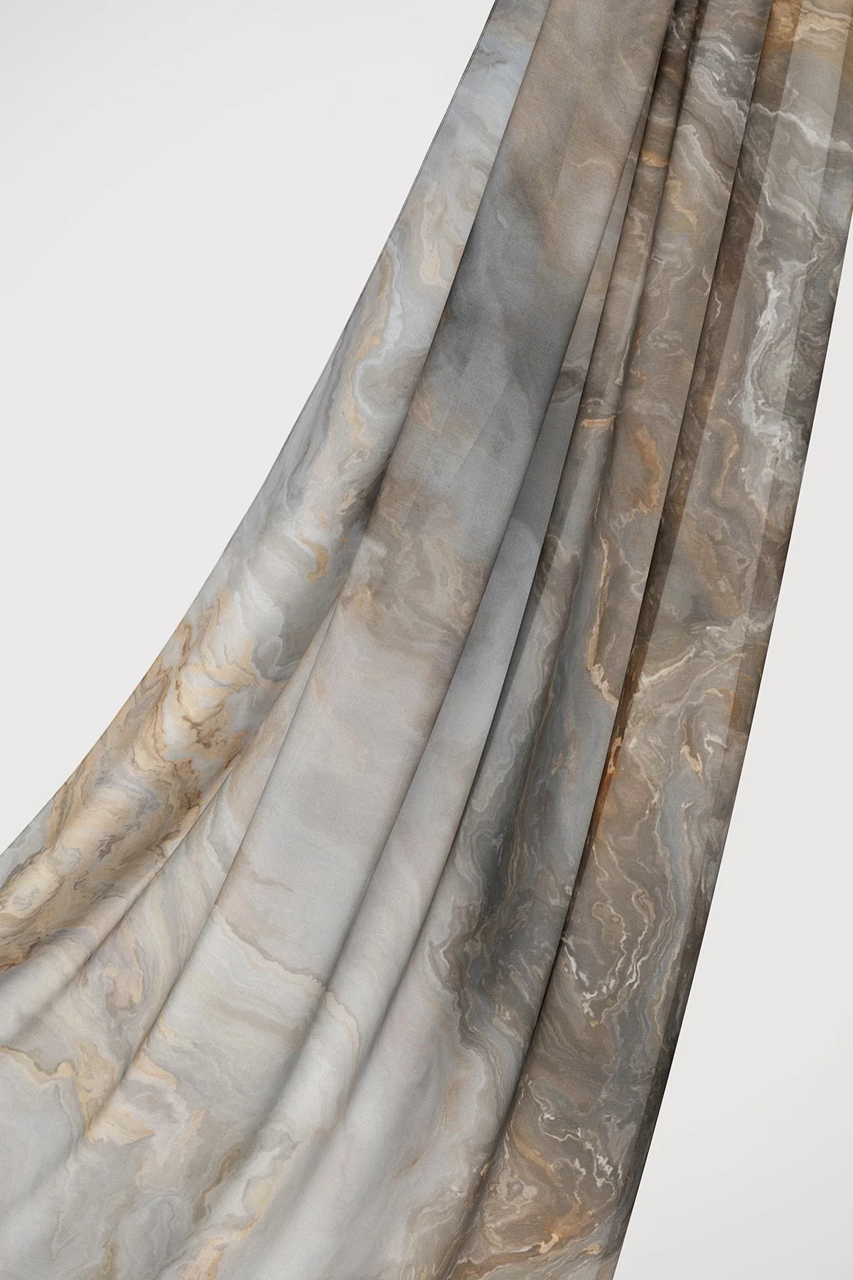 Slate Print Modal Hijab - Image 2