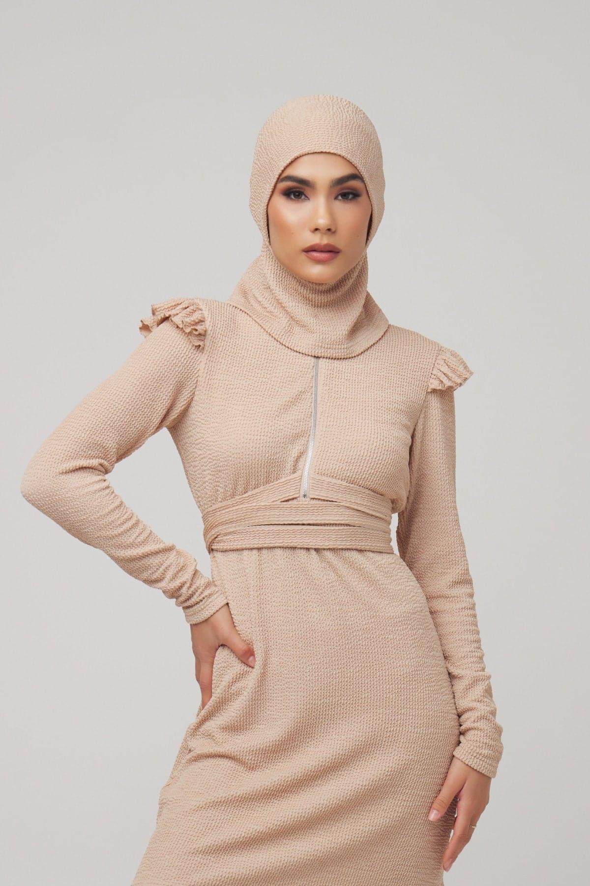 Sophia 3-Piece Modest Swimsuit - Nude - Image 4