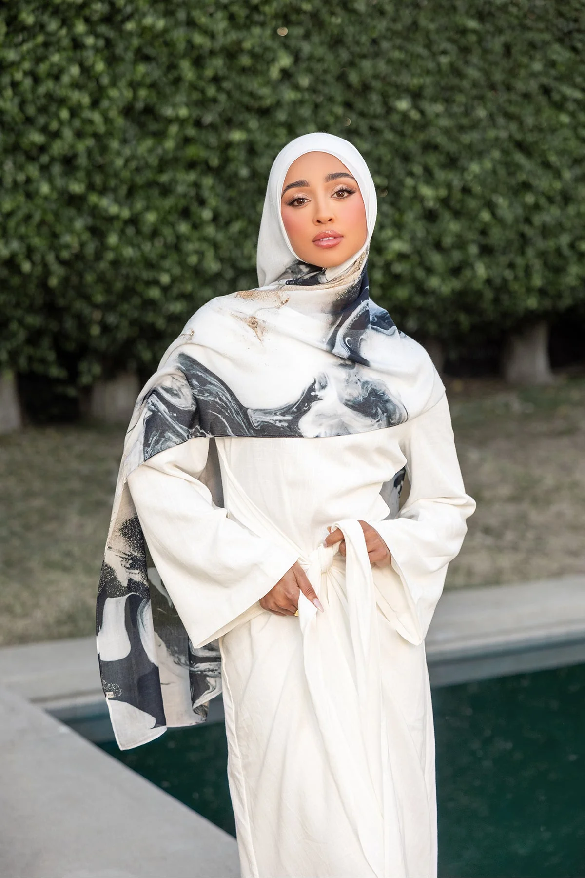 Twilight Print Modal Hijab - Image 4