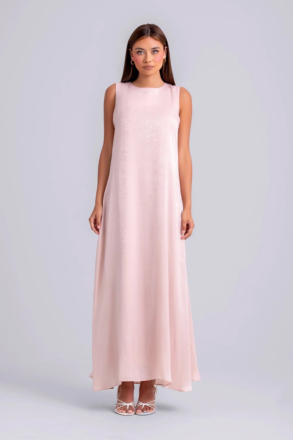 Zahra Two Piece Abaya Set- Think Pink - Image 2