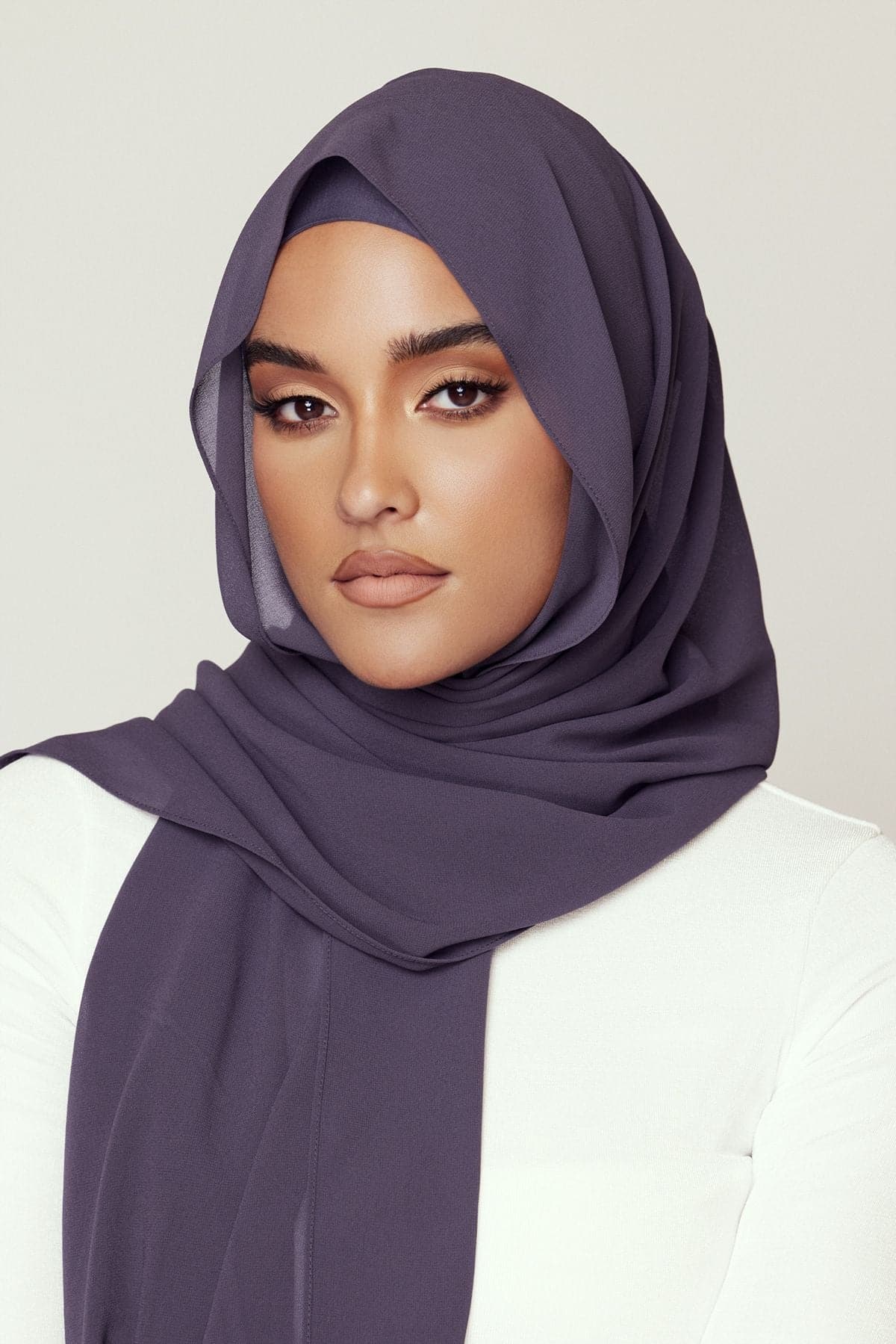 Zahraa Instant Chiffon Hijab- Umber - Image 3