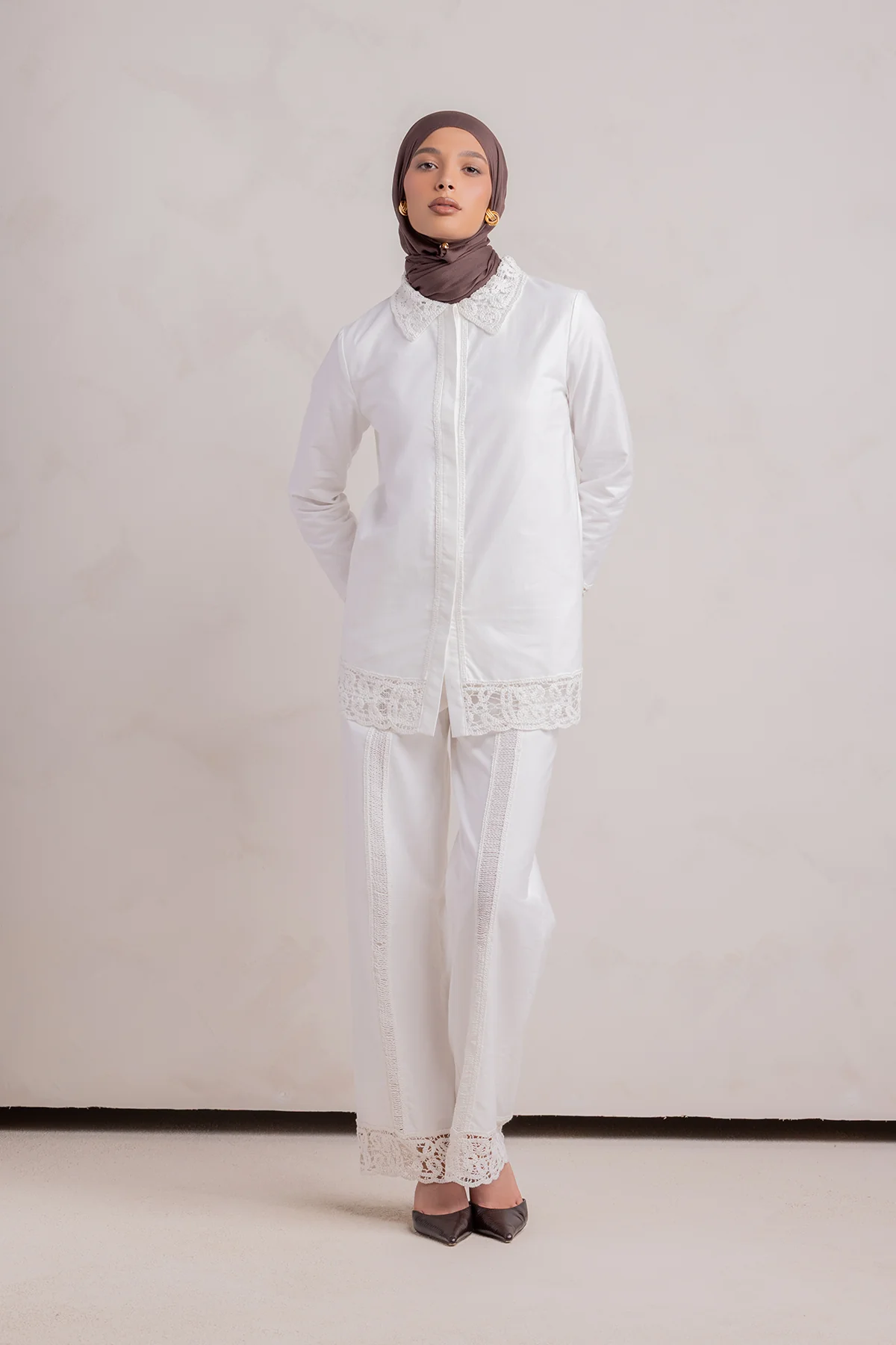 Zara Crochet Pant - White - Image 5