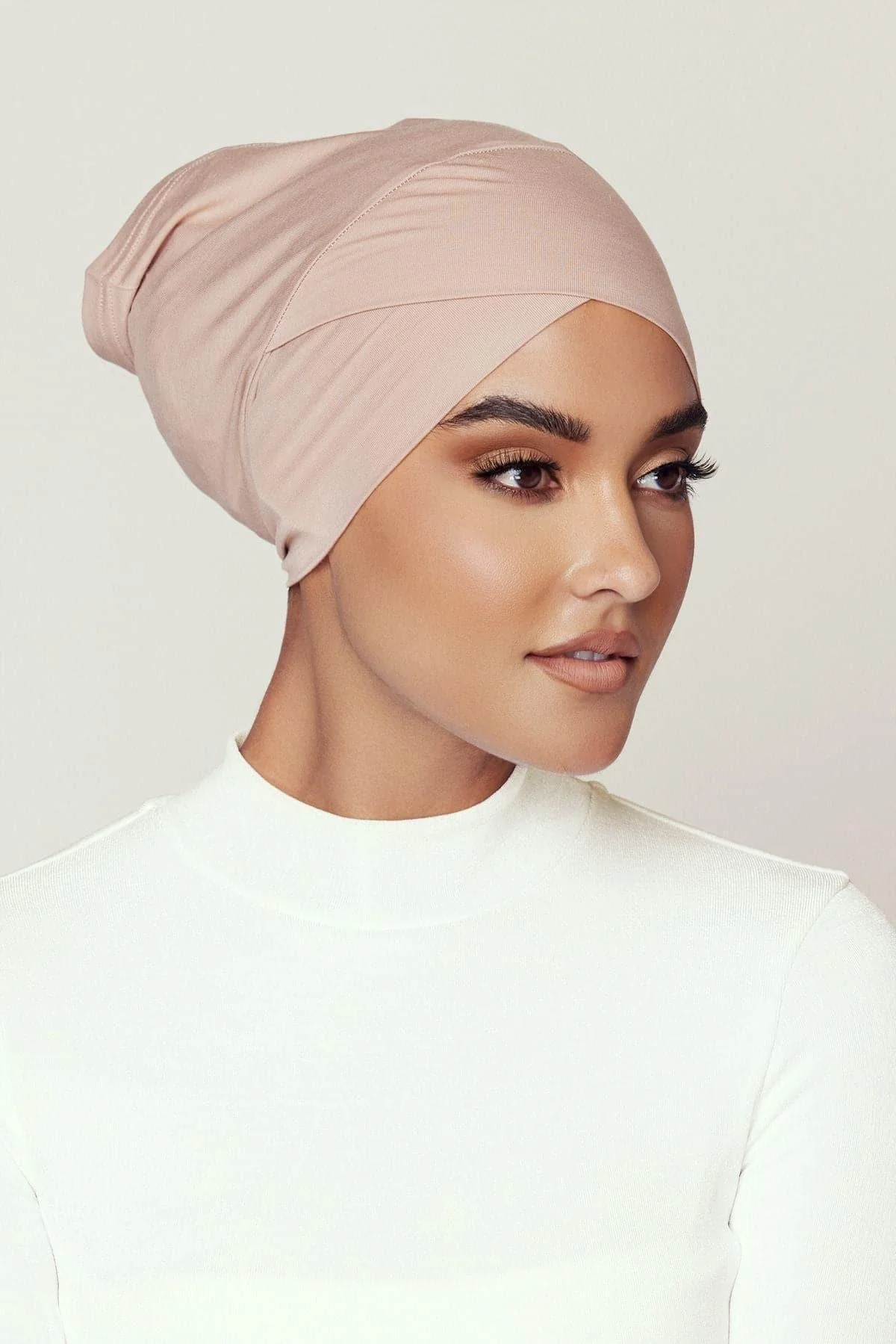 Zena Criss-Cross Undercap- Oat - Image 2